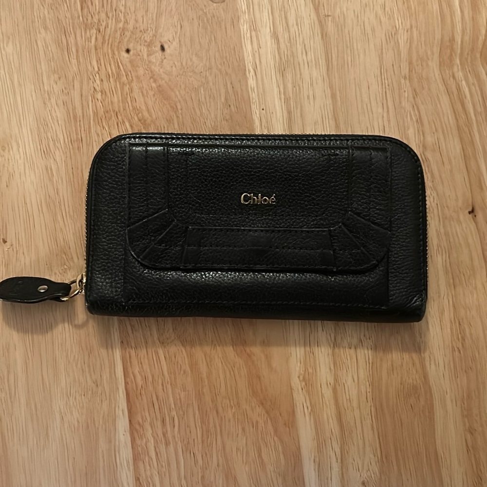 Black Leather  Chloe wallet